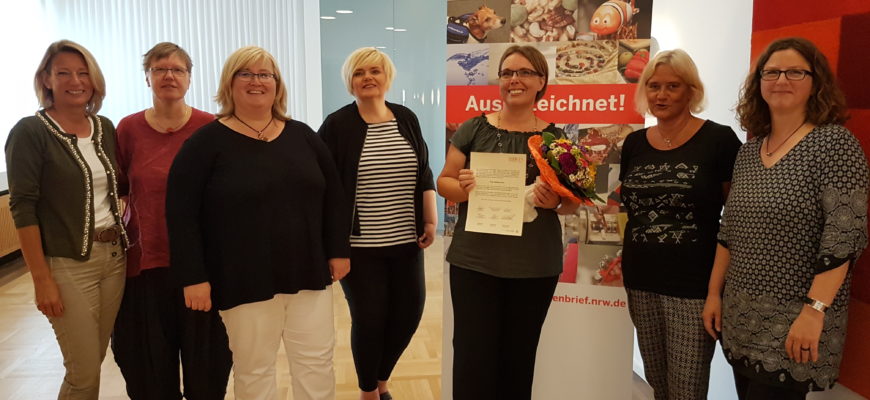 Auszeichnung mit dem Unternehmerinnenbrief NRW